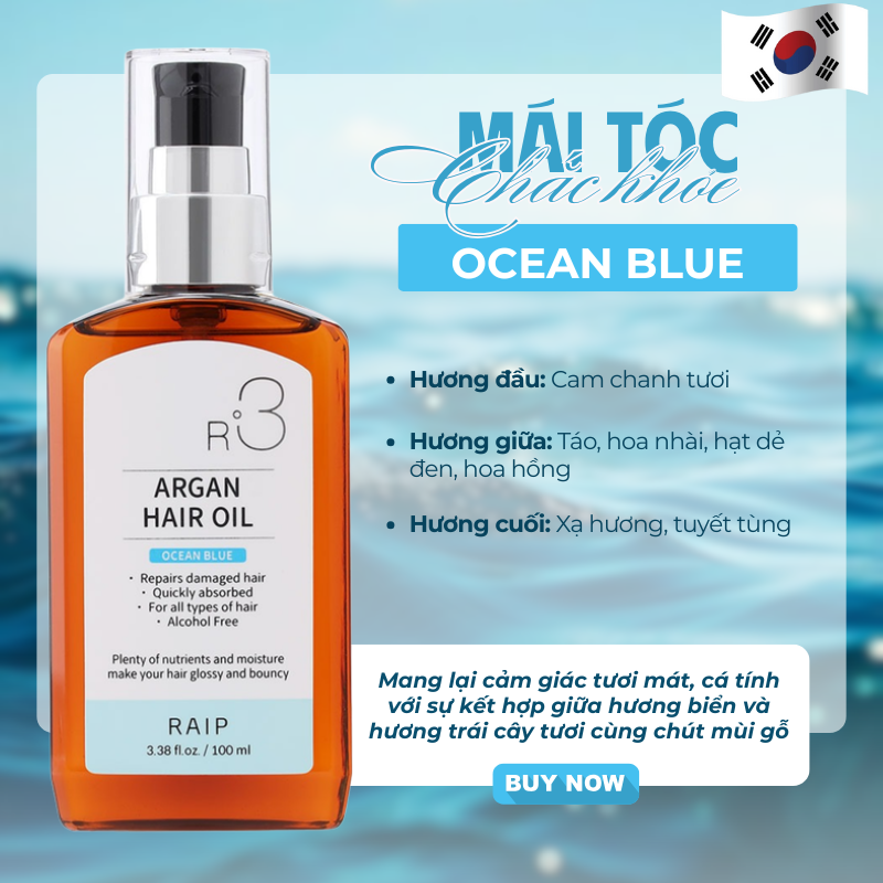 dầu dưỡng tóc RAIP hương Oceanblue